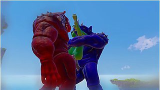 Furry Monsters And Alien Double Anal Squirting Orgasm