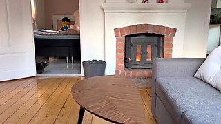 Super-steamy cougar with extraordinaire inborn udders rail and takes the jizm in her throat after a ass job