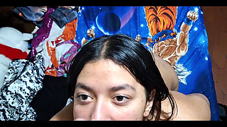 My Innocent Young Stepdaughter Learning to Suck Cock and I Cum on Her Face