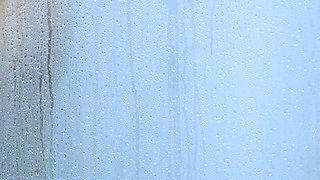 College Tanned Gorgeous Girl Take a Shower in Bikini