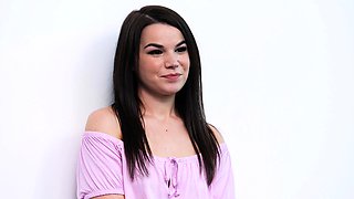 Petite small tit babe with perfect pussy masturbates