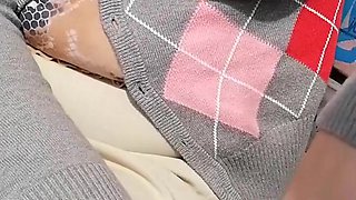Walk Through the Park with a Beautiful Slut with Wet Pussy