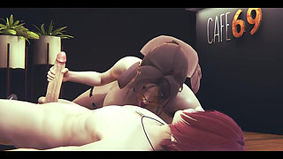 Lara Croft Hentai - Sex in a Caffe - Japanese Asian Manga Anime Film Game Porn