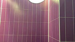 Russian camwhore Baravisha in a mall, toilet