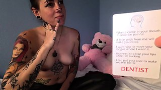 Card Game turns into CREAMPIE Amateur Emo Teen