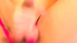 Big Tits Tranny Strokes her Big Cock
