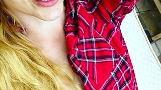 Small titted brunette amateur anal nailed at home