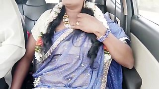 Indian Car Sex Telugu Dirty Talks.car Driver Try To Fuck Telugu Saree Aunty