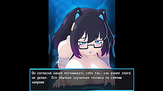 The robot has fun with a new virgin girl