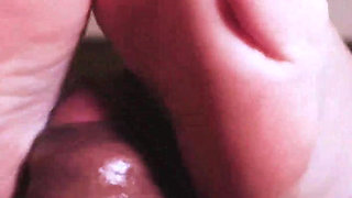 He Asked for a Massage, and I Used My Delicate Feet to Satisfy His Cock