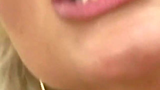 Blonde Babe Fingers Dripping Pussy Till Explosive Orgasm