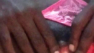 Solo Orgasms with Banana While Wearing Pink Panties.