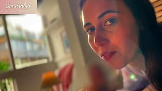 Amateur Spanish Teen Sandralydx Stunning Blowjob Cum in Mouth POV