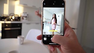 Stepsis asked him to take pics of her in lingerie, but he filled her pussy as well