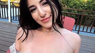 Real Teens - Beautiful Aubree Valentine Fucked On First