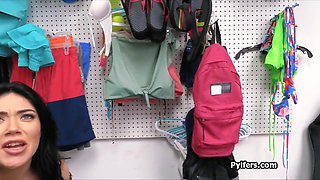 Mall cop enjoys banging suspects big juggs