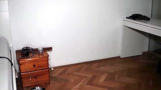 Slim latina teen went wild in bed with him and got creampied