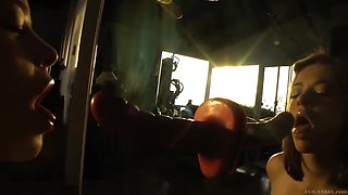 Big Dildos Are Made To Suck By Hot Pornstars With Sheena Shaw, Chanel Preston And Mischa Brooks