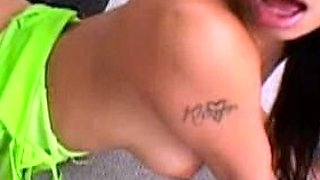 Hot Asian teen takes a big cock