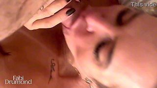 Super-fucking-hot COUGAR oral jobs with spunk on her face – Fabi Drumond