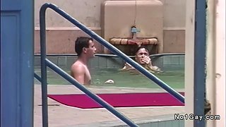 Gay group sex in the Sauna Paradiso