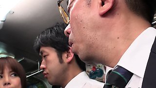 JAVHUB Erena Mizuhara jerks one guy and fucks another