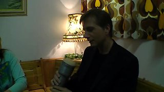 Stepmom Heidi Gets A Facial Blowjob On The Pasture - Horny MILF Squirting In Stockings