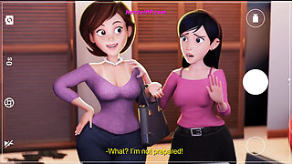 Violet and Helen Make a Porn Movie in Threesome ( Disney Porn Parody )