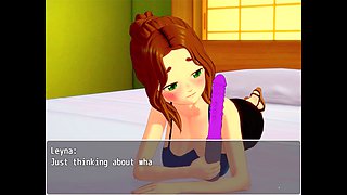 Naughty adventures with an ass-fuck dildo