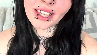 Hungry brunette solo masturbation