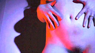 Beautiful Brunette Big Boobs Rides Fake Cock