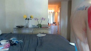 Lovely Amateur teen brunette masturbating outdoor