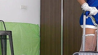 Air hostess roleplay - slutty anal