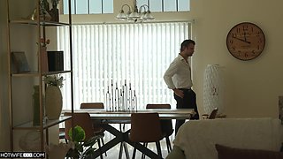 Curly Brunette's Wild Double Decker Cowgirl Rough Ride -Jessie Rogers