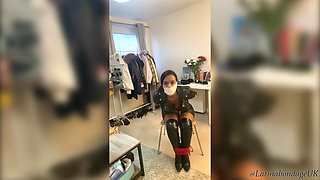 Latina Tied up and Gagged with Microfoam (hd)