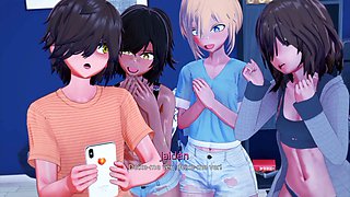 Uncensored anime hentai with hot stepsister and some serious ass rubbing