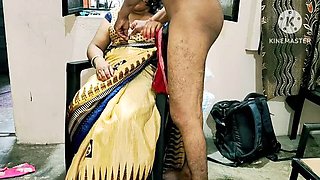 Desi Wife Hardcore Fucking Neighbour Boy in Kitchen - Big Tits Indian Aunty Doggy Style Anal