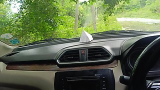 Office Manager Enjoying Hot Romance with Married Colleague Inside Car Part 1