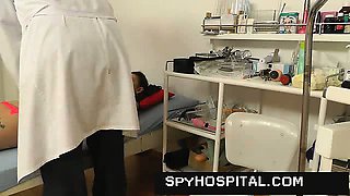Young female has no clue she is videotaped at gyno doctor