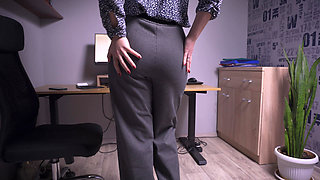 Office Tease Turned Into Split Pants Disaster