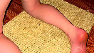 Redhead hot wife on her knees for deepthroat blowjob  BWC