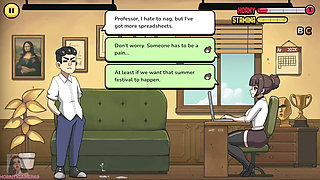 Hot Detention Teacher teaches them a lesson