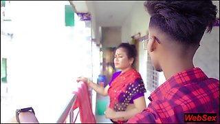 College Boy Fucks New Maid Bhabhi Alone at Home! Hindi Hardcore Sex