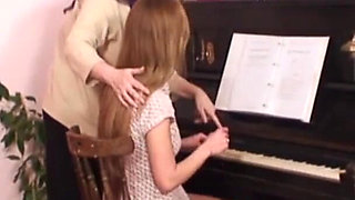 Babe gets fucked by and older couple