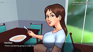Eat Your Breakfast, My Boy, While Stepmommy Sucks Your Cock - Summertime Saga v21.0.0 - Hentai Taboo Game - 63