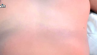 Innocent youthfull chick receives cum in her backside for