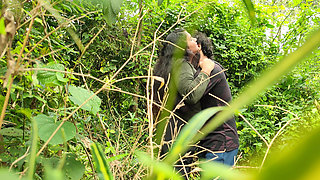 Malayali couple hot outdoor sex in forest , Wild forest outdoor sex of malayali couple