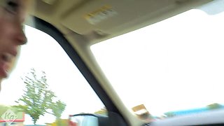 Blonde Beauty Picks Up A Hung Stud In Her Car