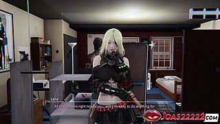 Lana with Big Tits and Ass in 3D Hentai - Teasing Breast Massage, Anal Vibrator Play & Pussy Licking Squirt