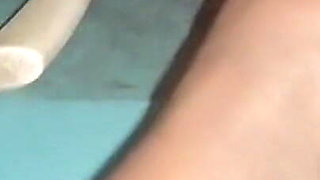 Father in Law's Gigantic Dick Hangs Out Under His Sarom for Step Daughter